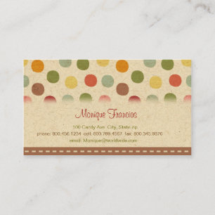 Candy Dots Business Card