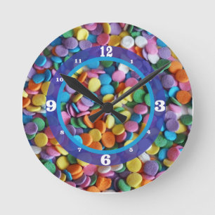Candy Dots Round Clock