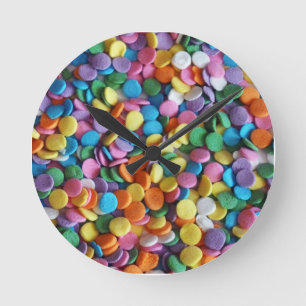 Candy Dots Round Clock