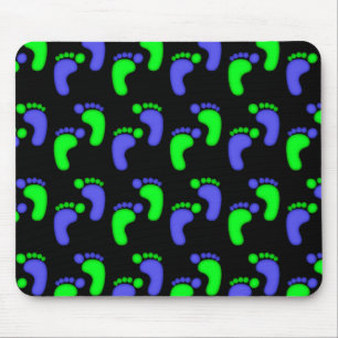 Candy Feet Blue Customisable Mouse Mat
