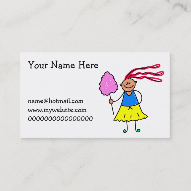 Candy Floss Kid Business Card (Front)