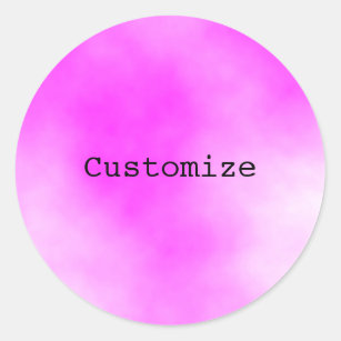 Candy floss - Template Classic Round Sticker
