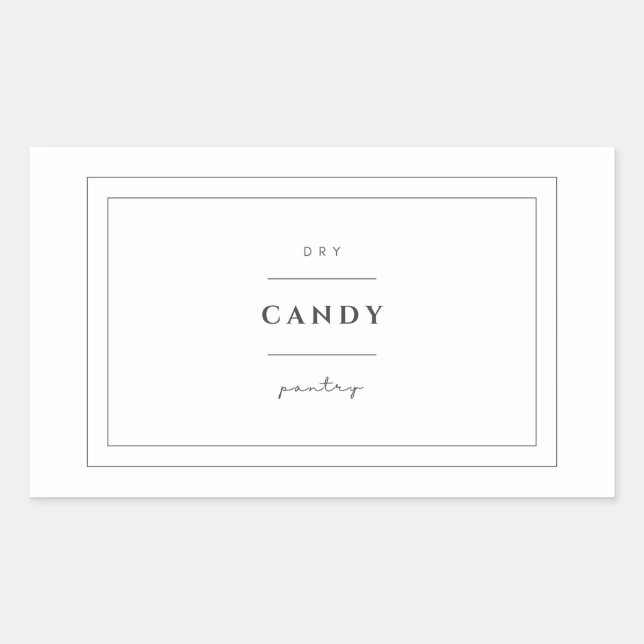 Candy Food Label Stickers (Front)