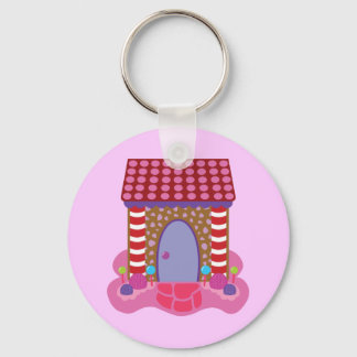Candy Gingerbread House Key Ring