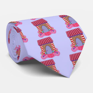 Candy Gingerbread House Tie