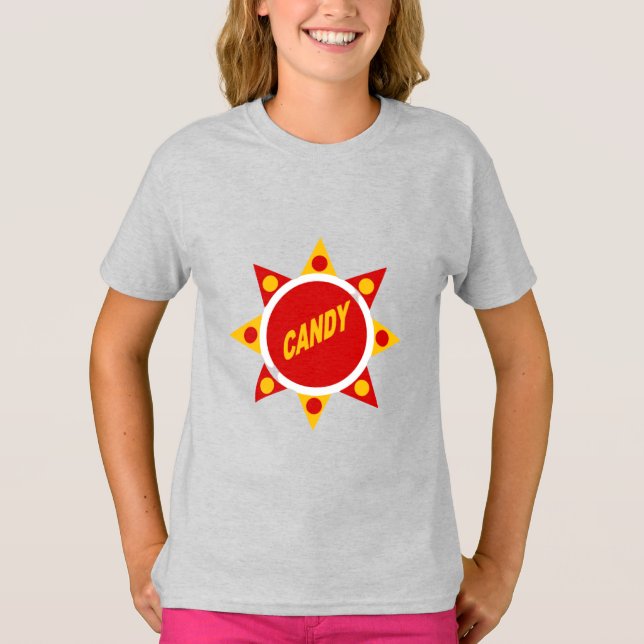 CANDY girls ash T-shirt (Front)