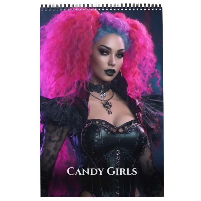 Candy Girls by Ivy and Bat Art  Calendar (Cover)