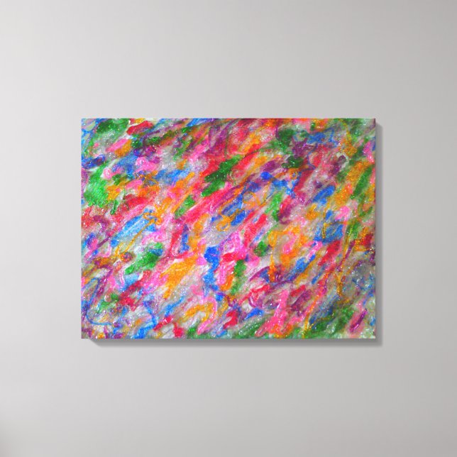 Candy Glitter Canvas Print (Front)