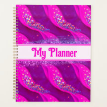 Candy Glitter Planner - Abstract Pink Sparkles