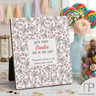 Candy Guessing Game Plaque