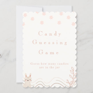 Candy Guessing Game Sign Invitation