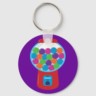 Candy Gumball Machine Key Ring