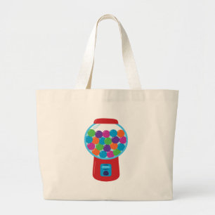 Candy Gumball Machine Large Tote Bag