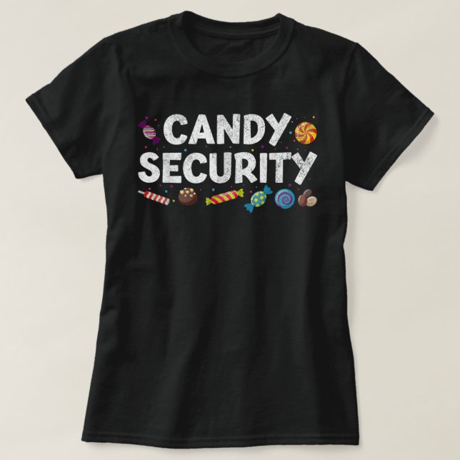 Candy Halloween Costume For Men Women, Candy Secur T-Shirt (Design Front)