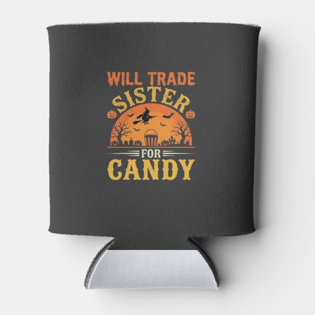 Candy Halloween Sister Trade Design_1 Can Cooler (Front)