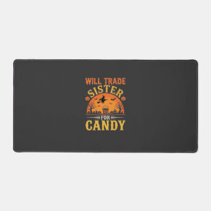 Candy Halloween Sister Trade Design_1 Desk Mat