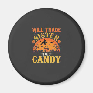 Candy Halloween Sister Trade Design_1 Magnet