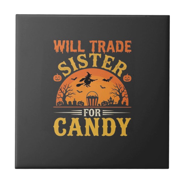 Candy Halloween Sister Trade Design_1 Tile (Front)