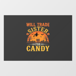 Candy Halloween Sister Trade Design_1 Window Cling