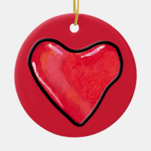Candy Heart 1 Ornament (Front)