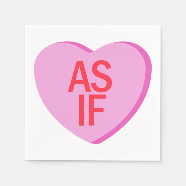 Candy Heart - AS IF Napkin (Front)