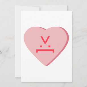 Candy Heart - Devil Face Holiday Card