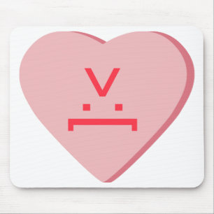 Candy Heart - Devil Face Mouse Mat
