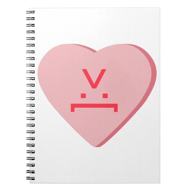 Candy Heart - Devil Face Notebook (Front)