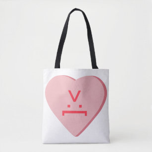 Candy Heart - Devil Face Tote Bag