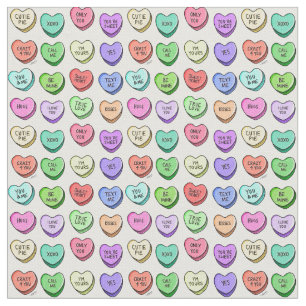 Candy Heart Fabric