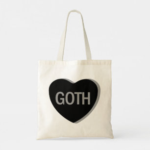 Candy Heart - Goth Tote Bag