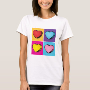 Candy Heart Hearts Pop Art Valentine's Day T-Shirt