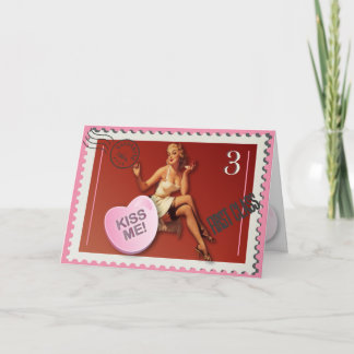 Candy Heart KissMe! Kitsch Bitsch Valentine Card