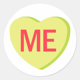 Candy Heart - ME Classic Round Sticker