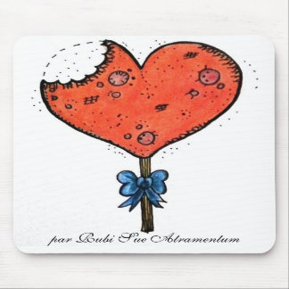 Candy heart mouse mat