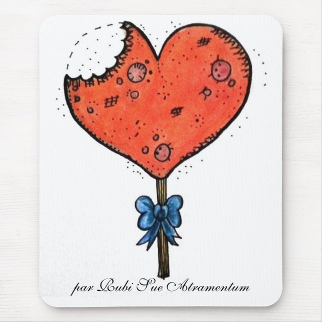 Candy heart mouse mat (Front)