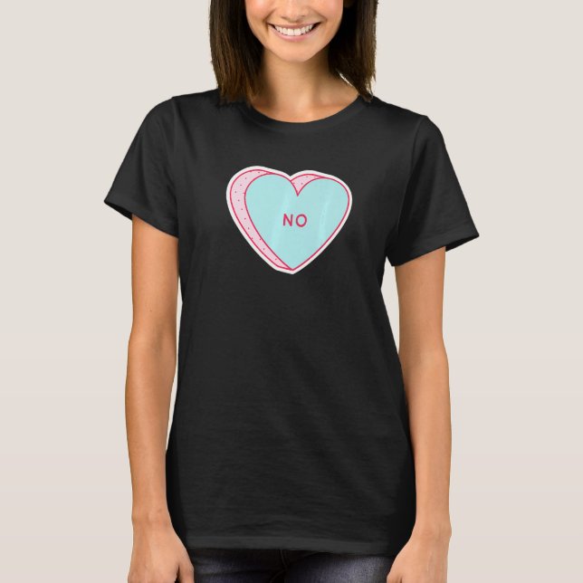 Candy Heart No Premium T-Shirt (Front)