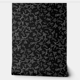 Candy Heart Pattern - Goth v. 2.0 Wallpaper