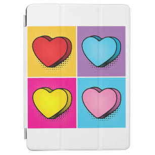 Candy Heart Pop Art Valentine_s Day Graphic T-Shir iPad Air Cover