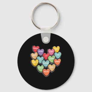 Candy Heart Slang Words Valentines Day For School, Key Ring