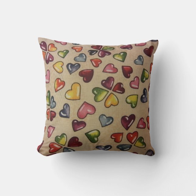 Candy Hearts Cushion (Front)