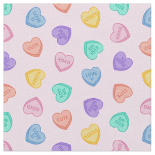 Candy Hearts Fabric