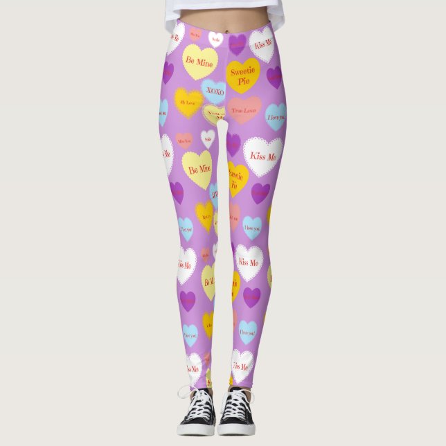 Candy Hearts Leggings (Front)