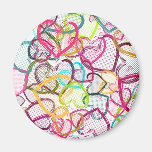 Candy Hearts Magnet