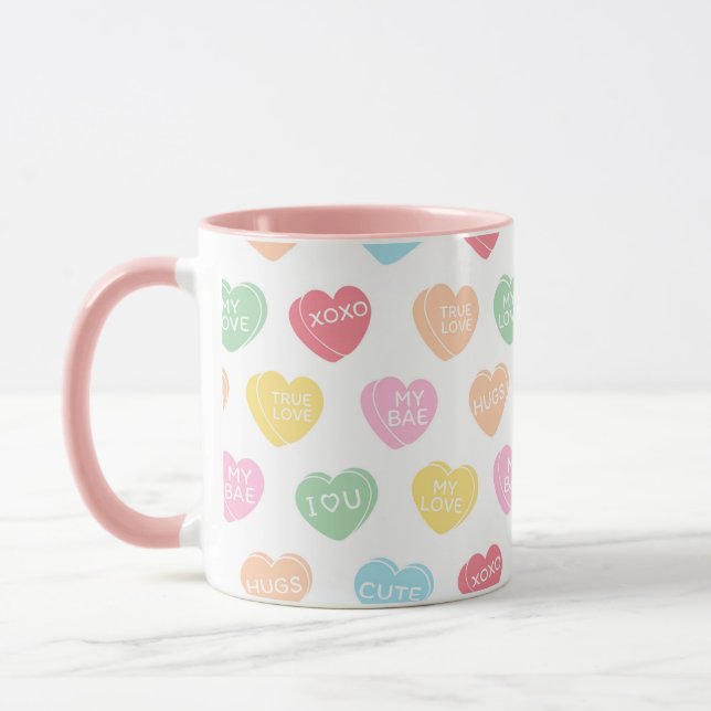 Candy hearts mug (Left)