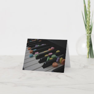 Candy Hearts on Keyboard Mother's Day Card