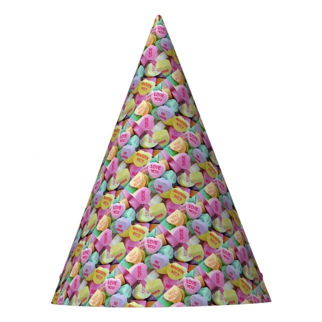 Candy Hearts Party Hat (Front)