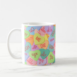 Candy Hearts Pattern - SFW Coffee Mug