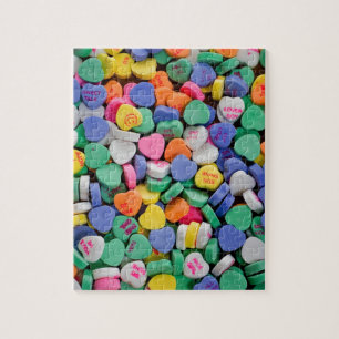 Candy Hearts Pile Jigsaw Puzzle
