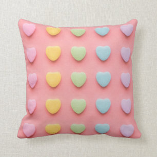 Candy Hearts Portrait Cushion